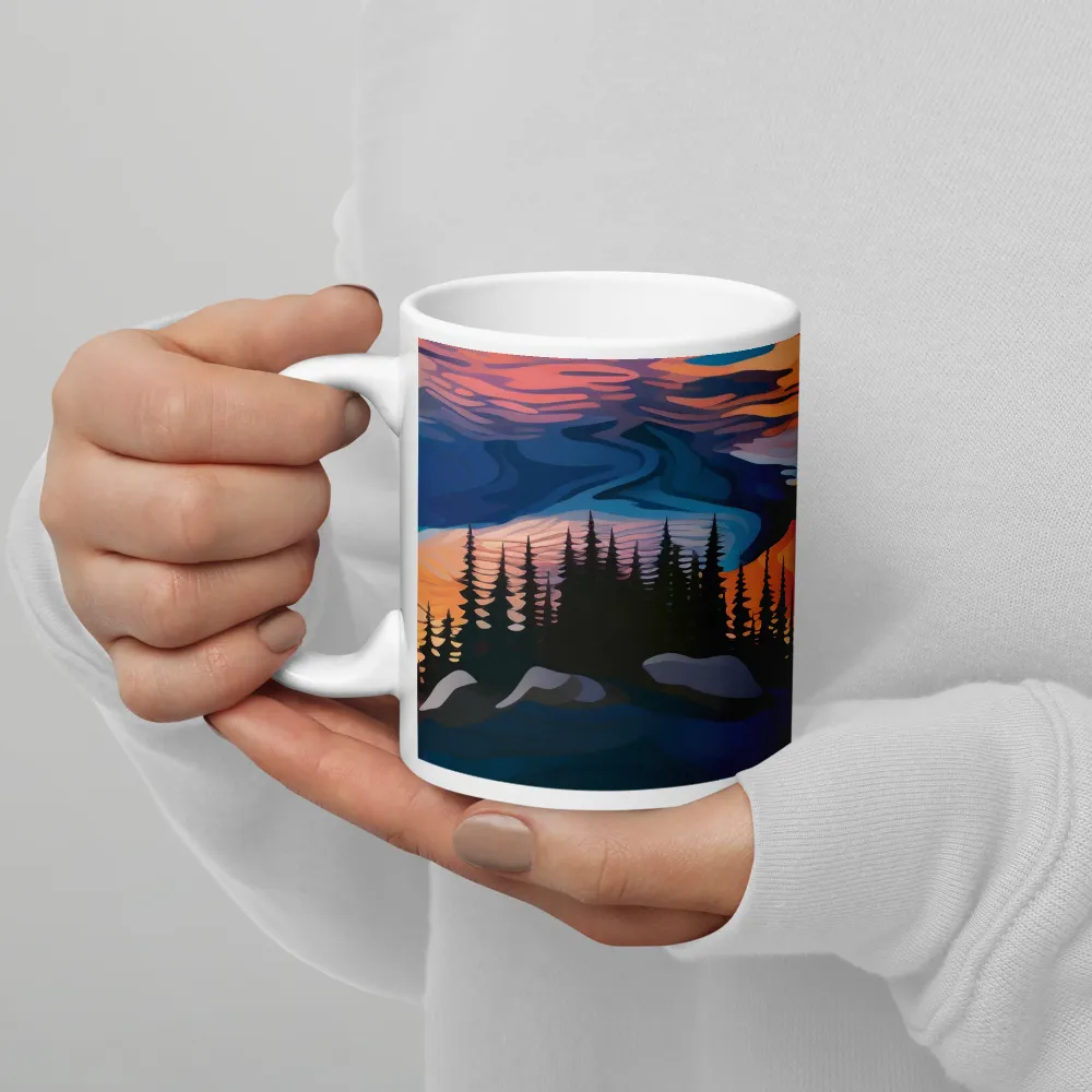 Reflections of Serenity | Mug with White inside | 11 oz