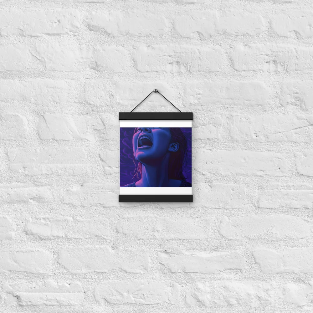 Echoes of Anguish | Poster With Black Wood Hanger | 8″×10″