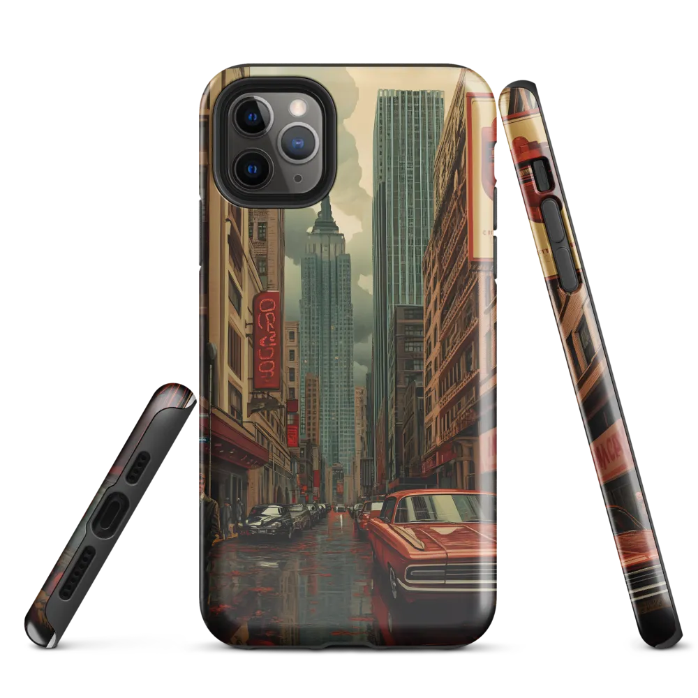 Nostalgic Cityscape: Reflections of a Forgotten Era | Phone Case |  11 Pro Max | Tough Case | Glossy