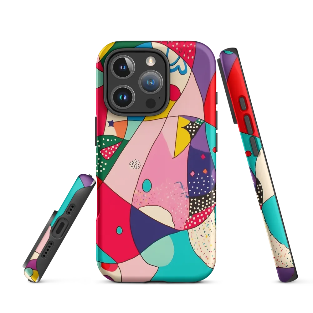 Playful Geometry in Color | Phone Case |  16 Pro | Tough Case | Matte