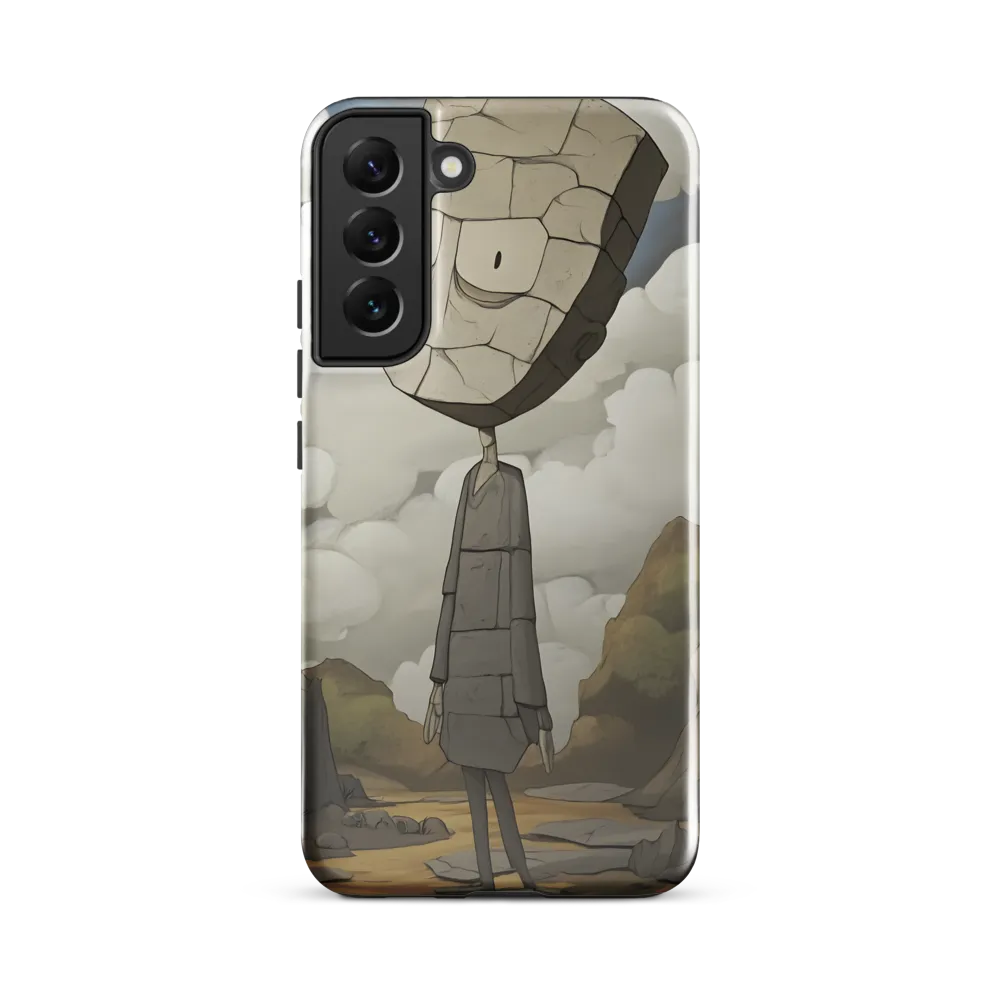 Whimsical Stone Figure in a Rocky Landscape | Phone Case |  S22 Plus | Tough Case | Glossy