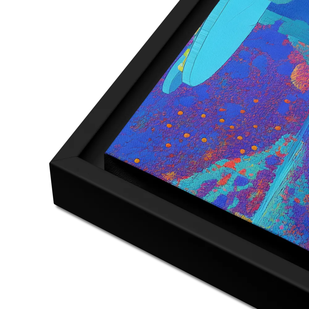 Reflections of Serenity | Canvas with Black Frame | 12″×16″