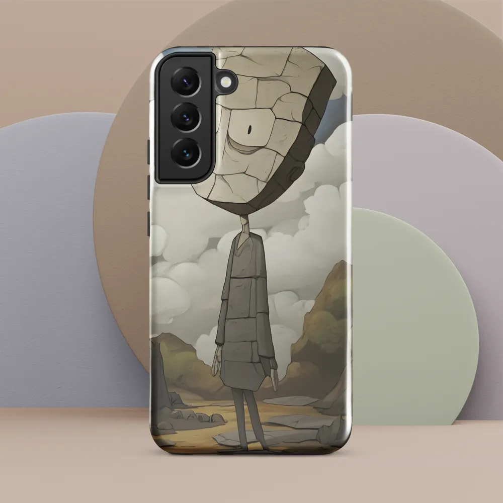 Whimsical Stone Figure in a Rocky Landscape | Phone Case |  S22 Plus | Tough Case | Glossy