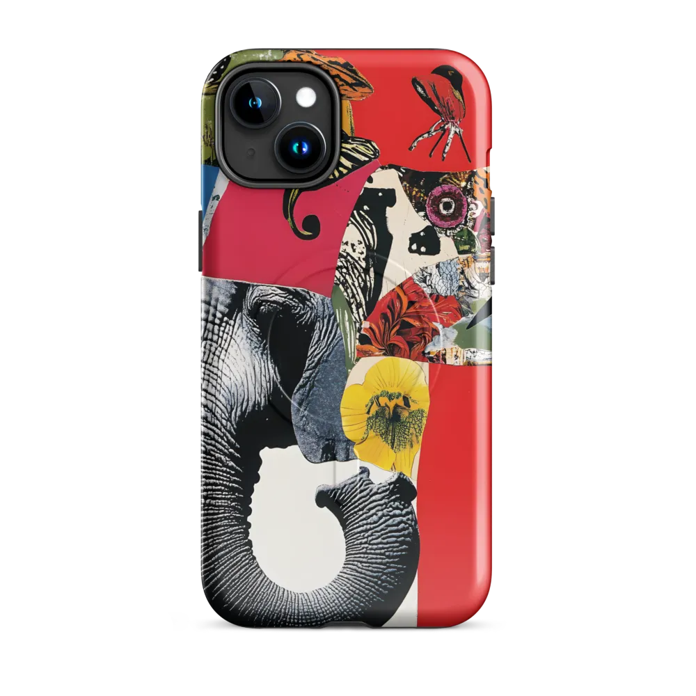 Whimsical Elephant: A Vibrant Collage of Life