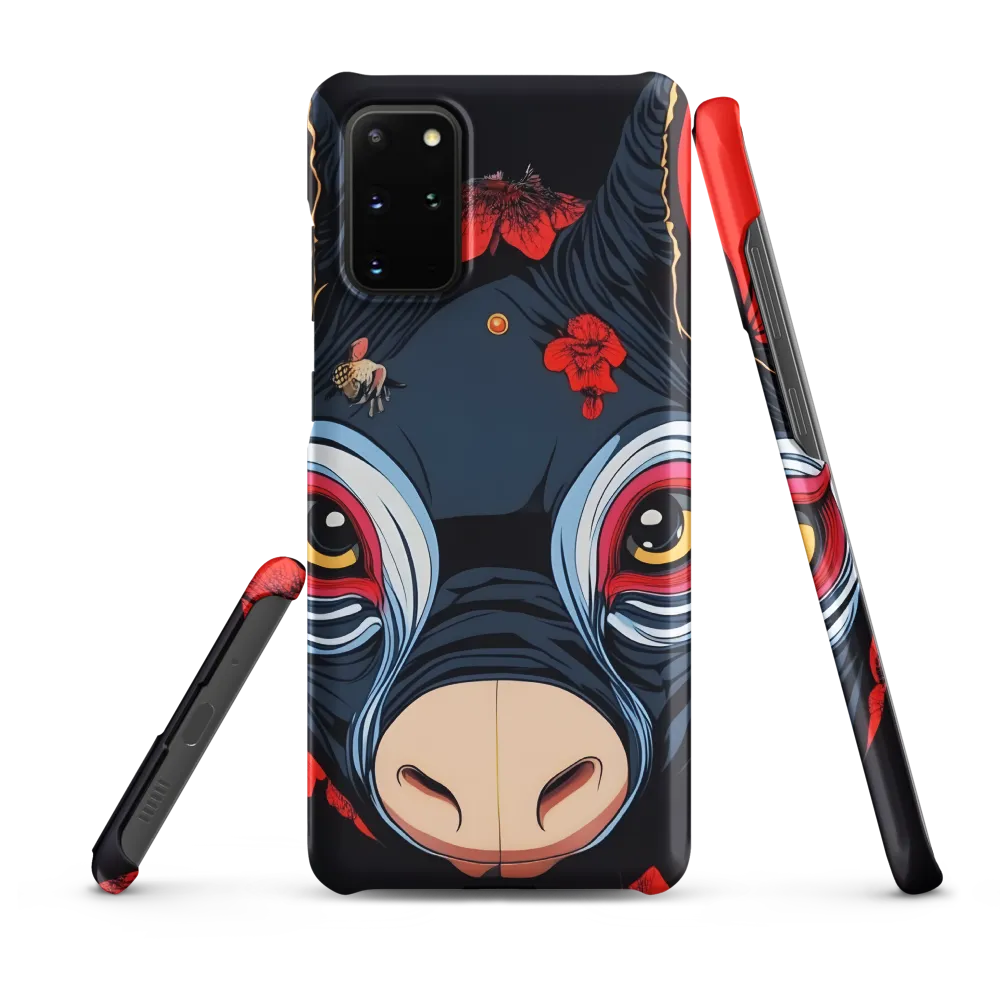 Mystical Bull with Floral Motifs