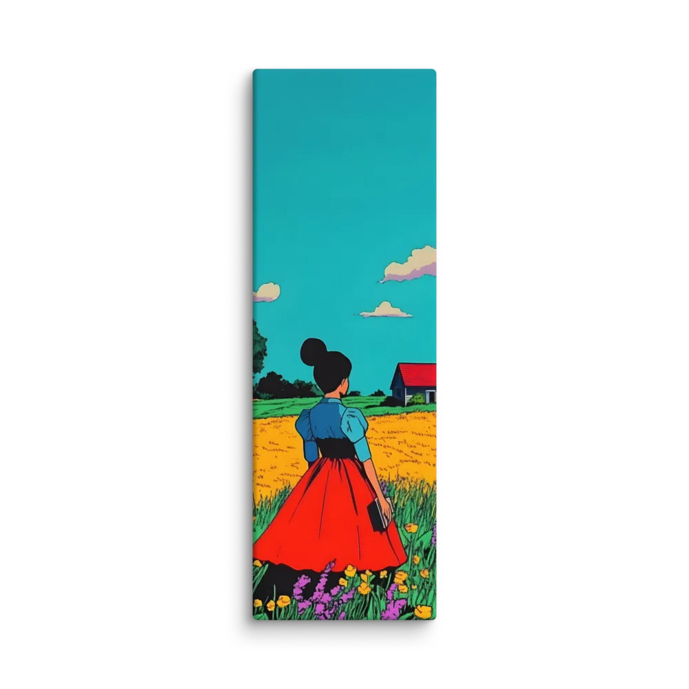 Whispers of a Sunlit Meadow | Canvas | 12″×36″