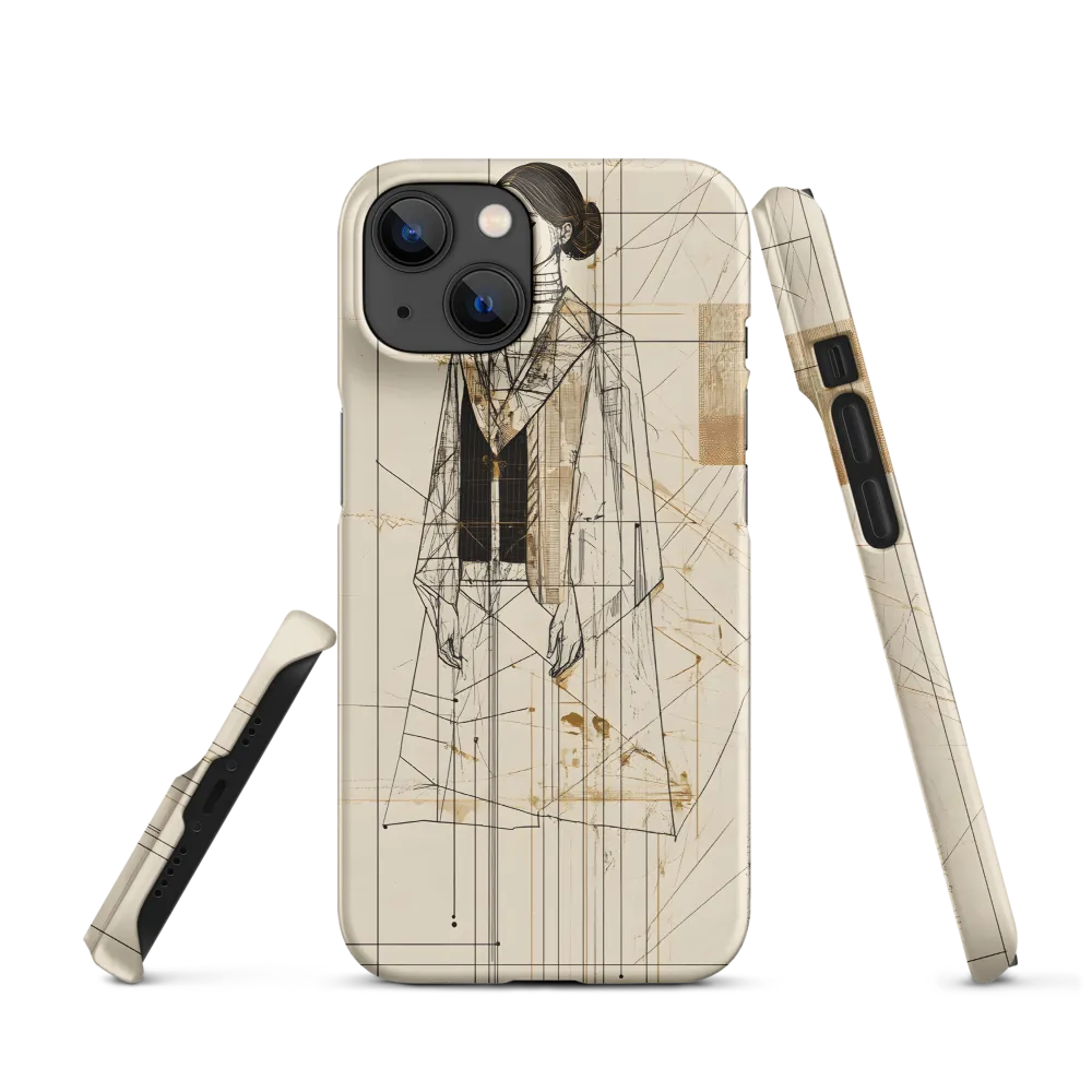 Elegance in Lines | Phone Case |  14 | Snap Case | Matte