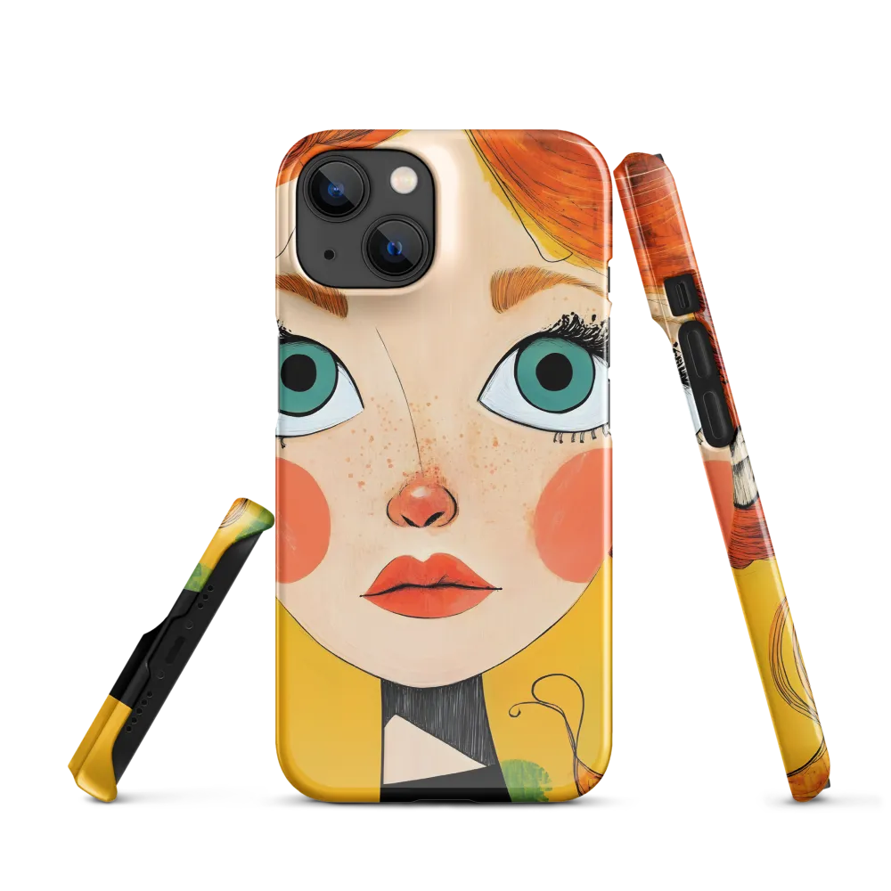Whimsical Portrait of a Girl | Phone Case |  14 | Snap Case | Glossy