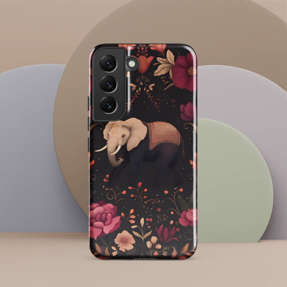 Whispers of the Wild: Elephants and Blooms