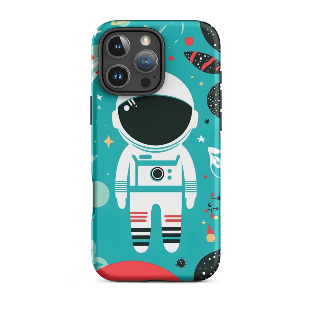 Whimsical Astronaut in Cosmic Wonderland