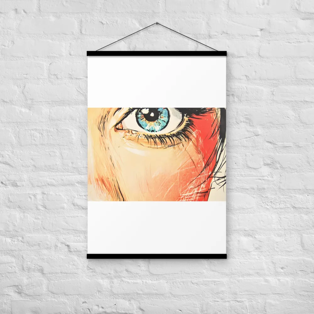 Gaze of Emotion | Poster With Black Wood Hanger | 24″×36″