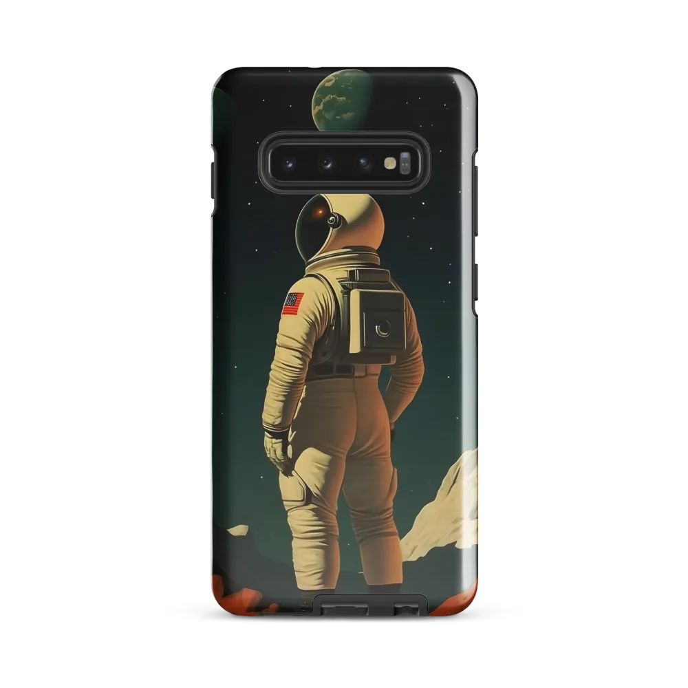 Beyond the Horizon: An Astronaut's Journey | Phone Case |  S10 Plus | Tough Case | Glossy