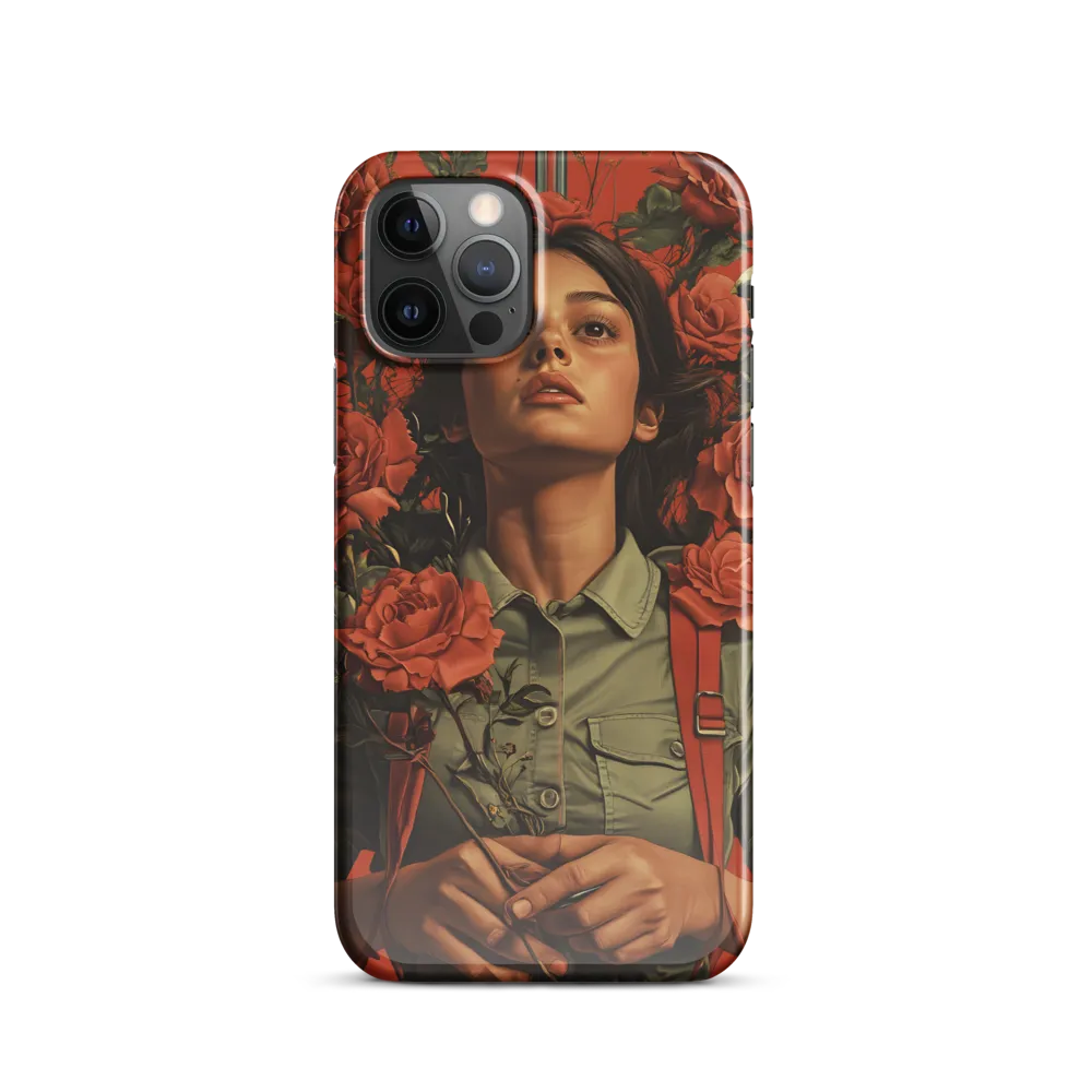 Harmony and Strength: A Portrait Among Roses