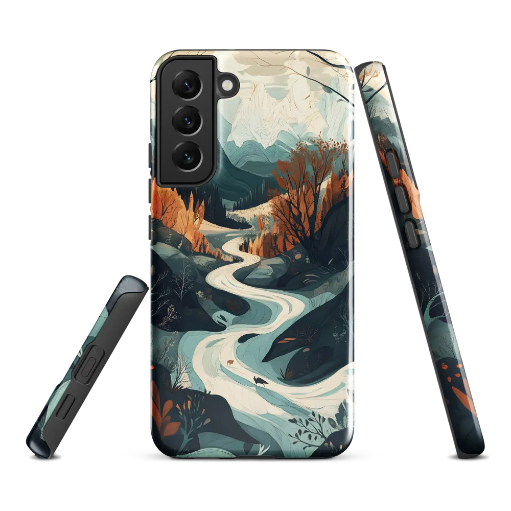 Winding Serenity: A Digital Landscape