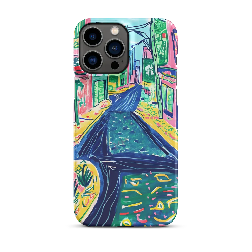 Dreamy Street in Vibrant Hues