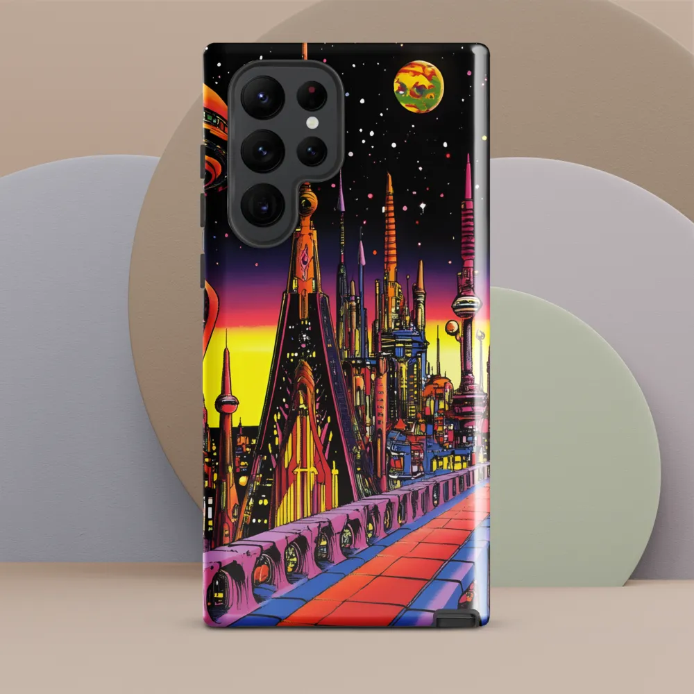 Futuristic Cosmos: A Journey Through Neon Cities