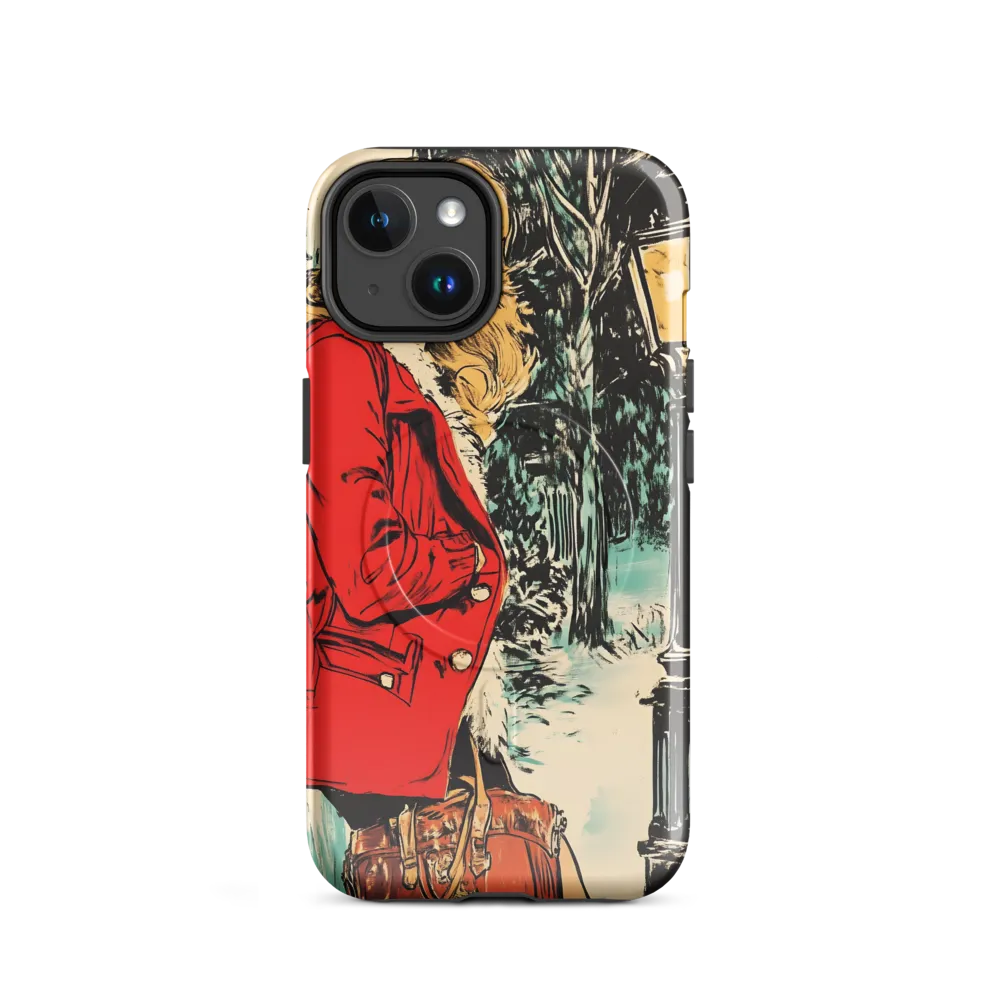 Winter Glamour in Red | Phone Case |  14 | MagSafe® Tough Case | Glossy