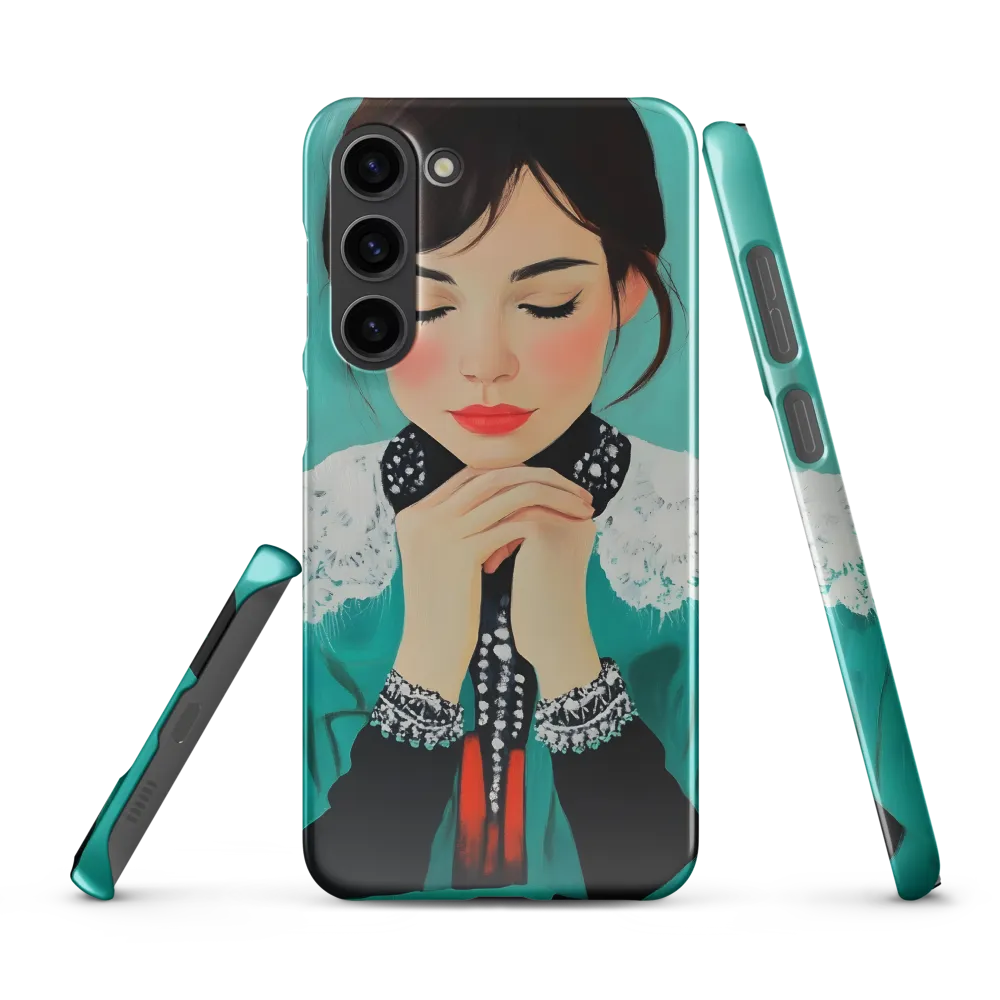 Serenity in Turquoise | Phone Case |  S23 Plus | Snap Case | Glossy