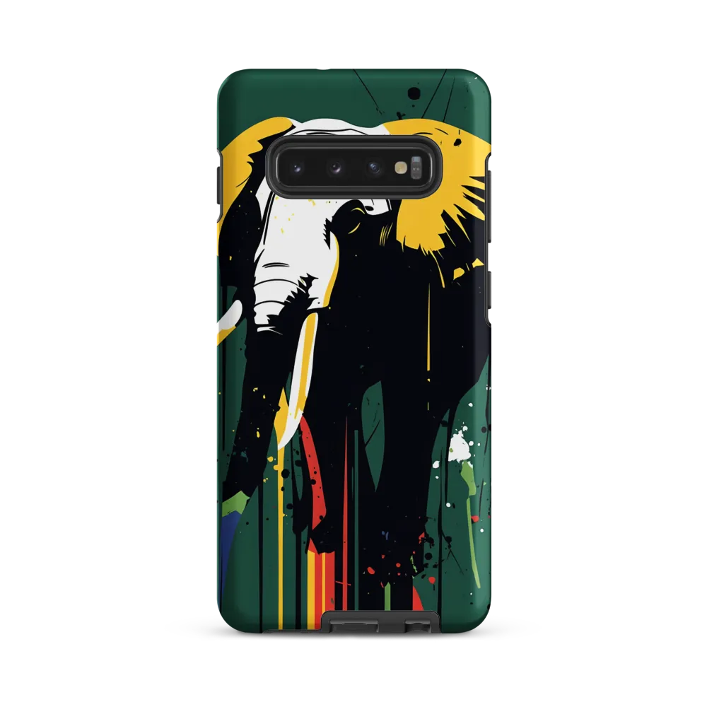 Majestic Minimalism: The Colorful Elephant