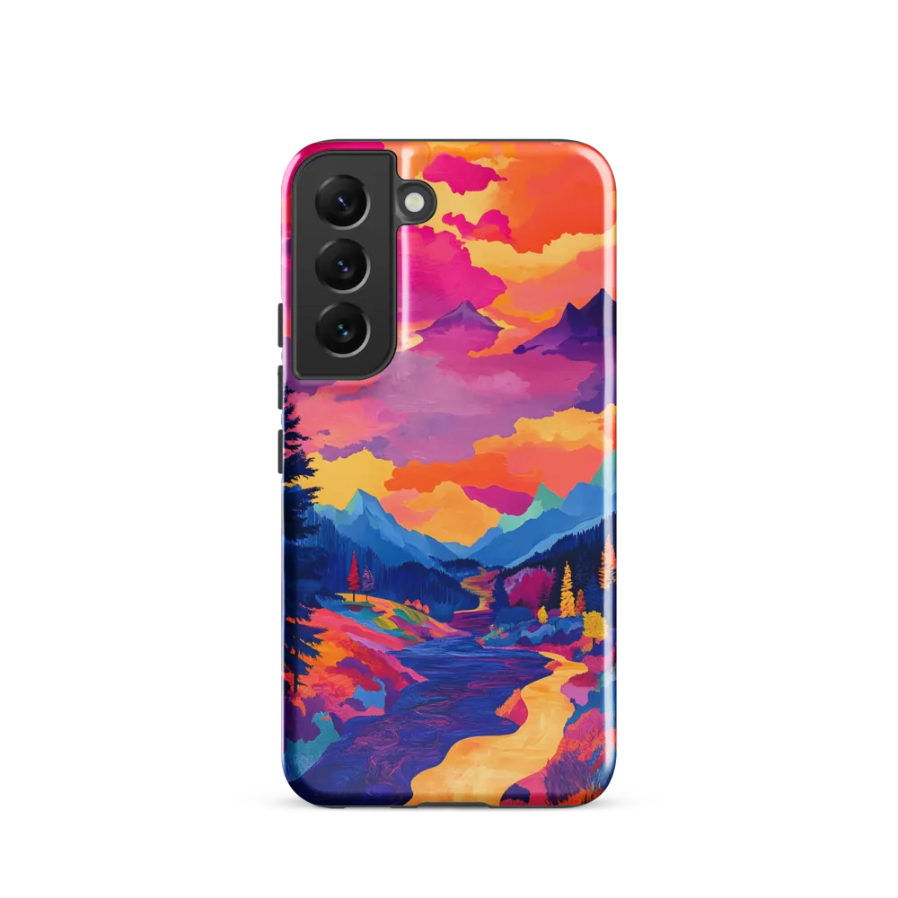 Radiant Serenity: A Surreal Landscape | Phone Case |  S22 | Tough Case | Glossy