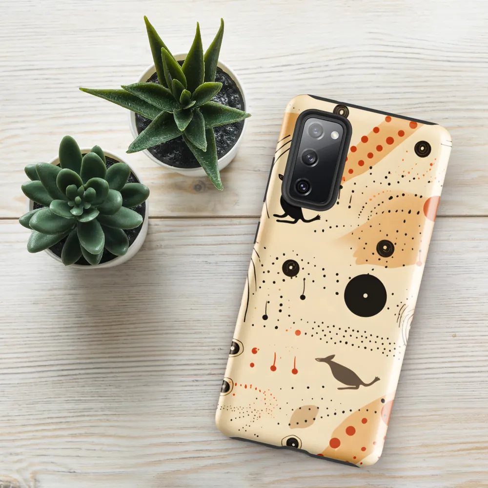 Playful Patterns in Earth Tones | Phone Case |  S20 FE | Tough Case | Glossy
