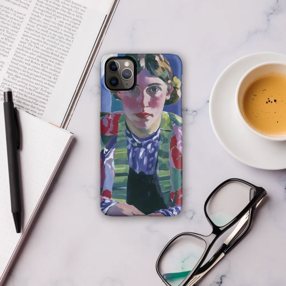 Vibrant Gaze: A Modernist Portrait
