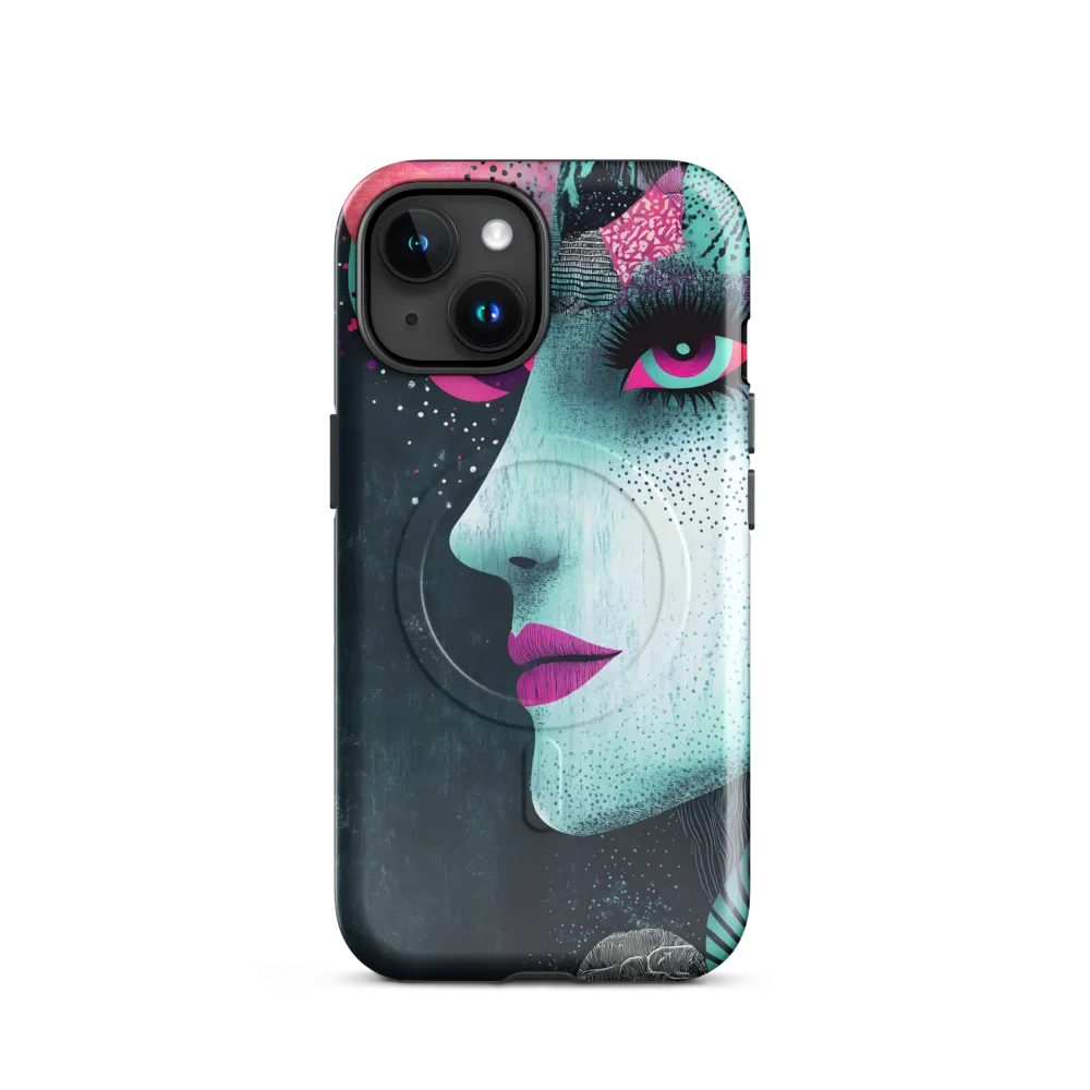Mystical Beauty in Blue and Pink | Phone Case |  15 | MagSafe® Tough Case | Glossy