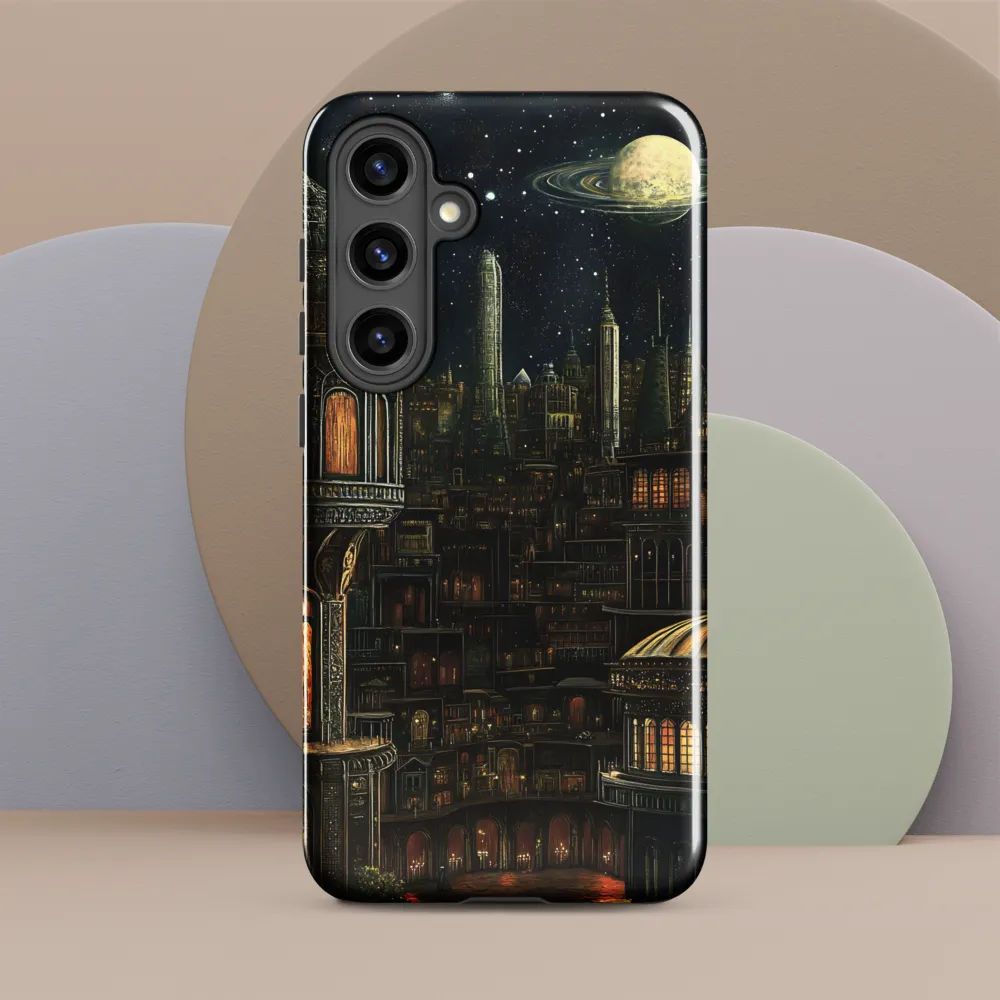Celestial Enigma: A Surreal Cityscape