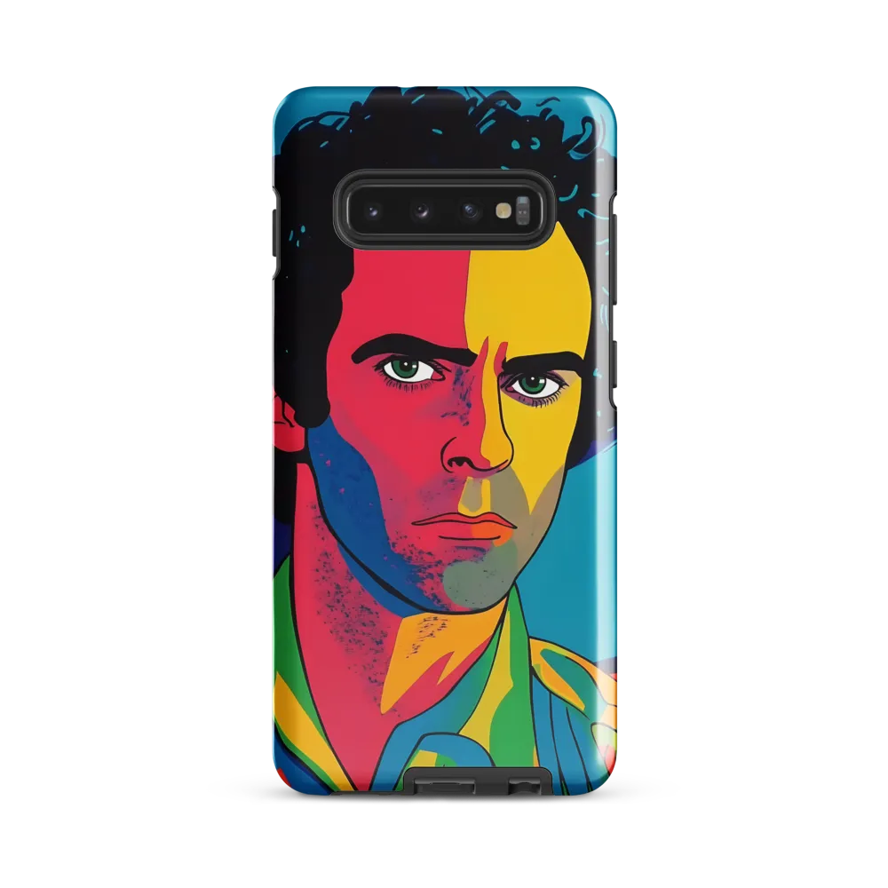 Electric Visage: A Portrait of Vibrance | Phone Case |  S10 Plus | Tough Case | Glossy