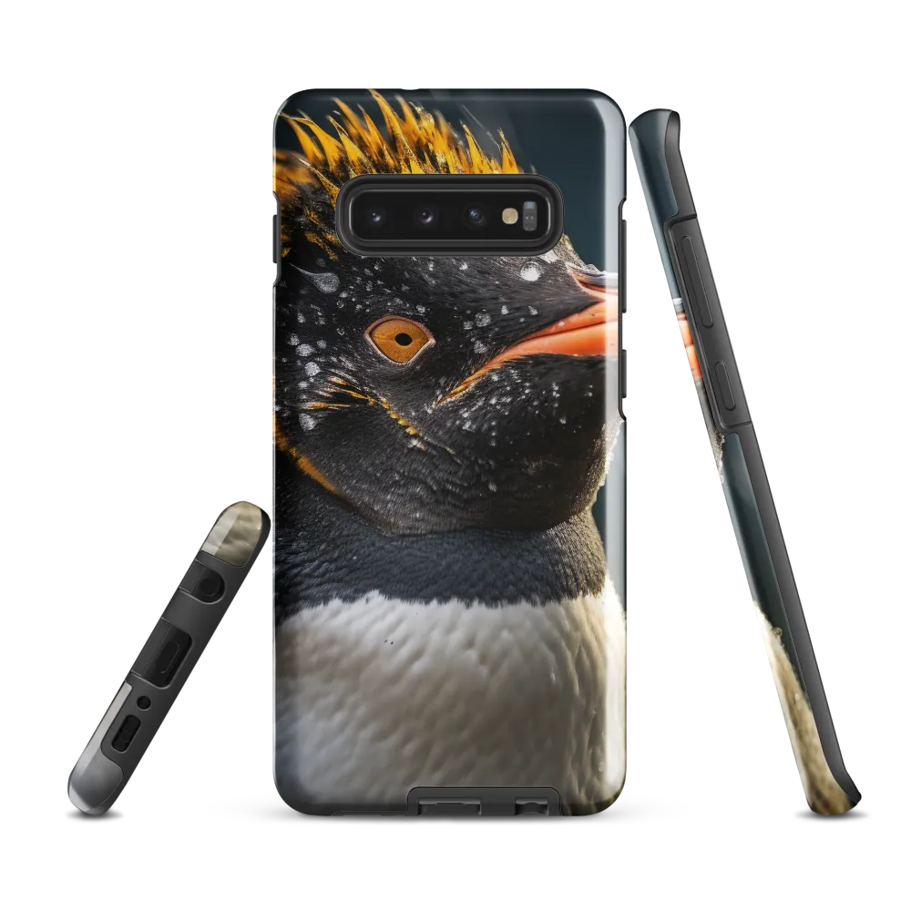 Silent Majesty: A Portrait of the Penguin | Phone Case |  S10 Plus | Tough Case | Glossy