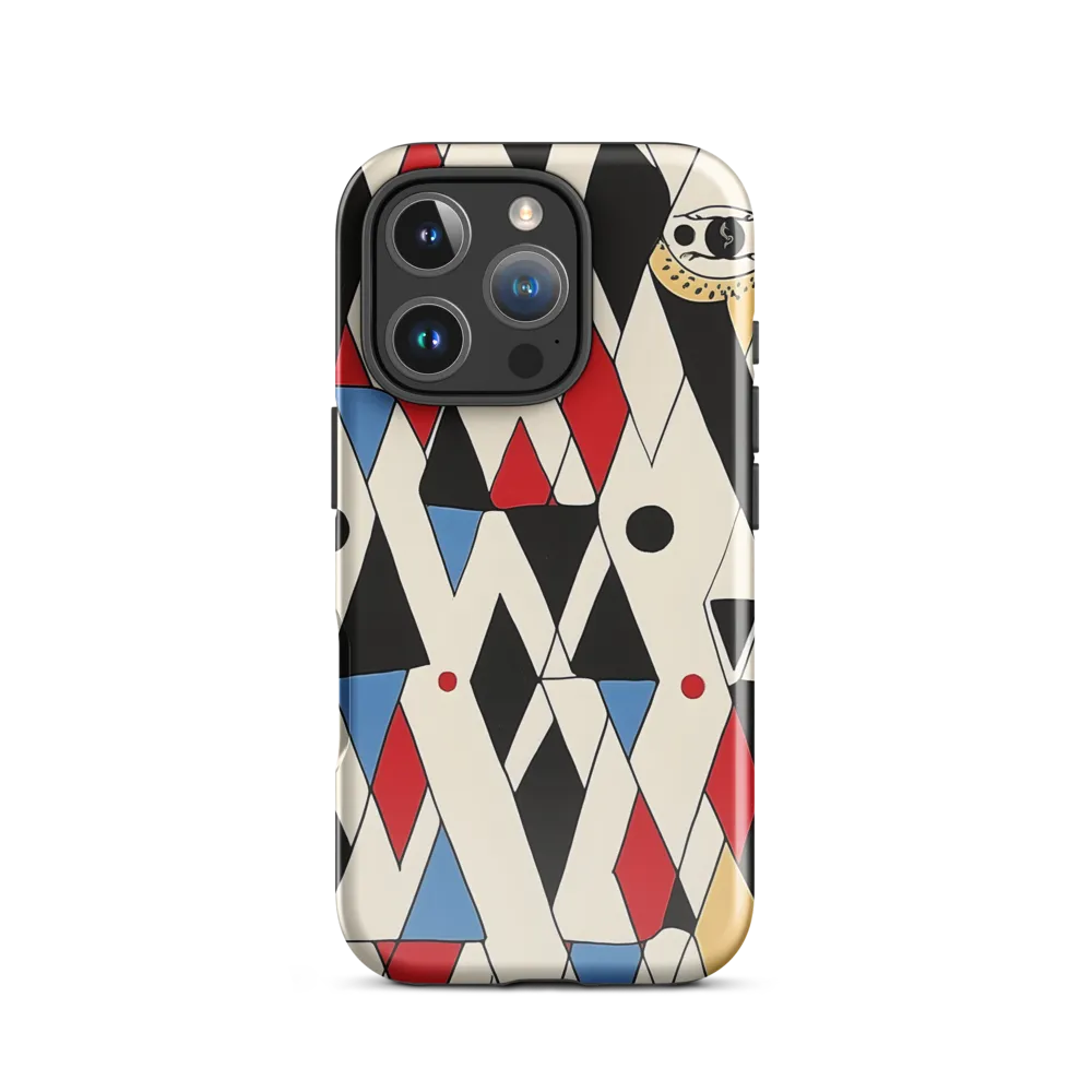 Dynamic Geometric Symphony | Phone Case |  16 Pro | Tough Case | Glossy