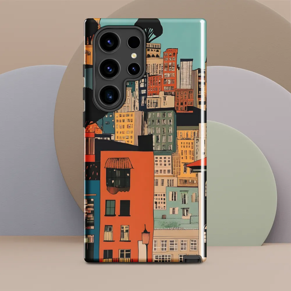 Urban Fusion: A Colorful Cityscape