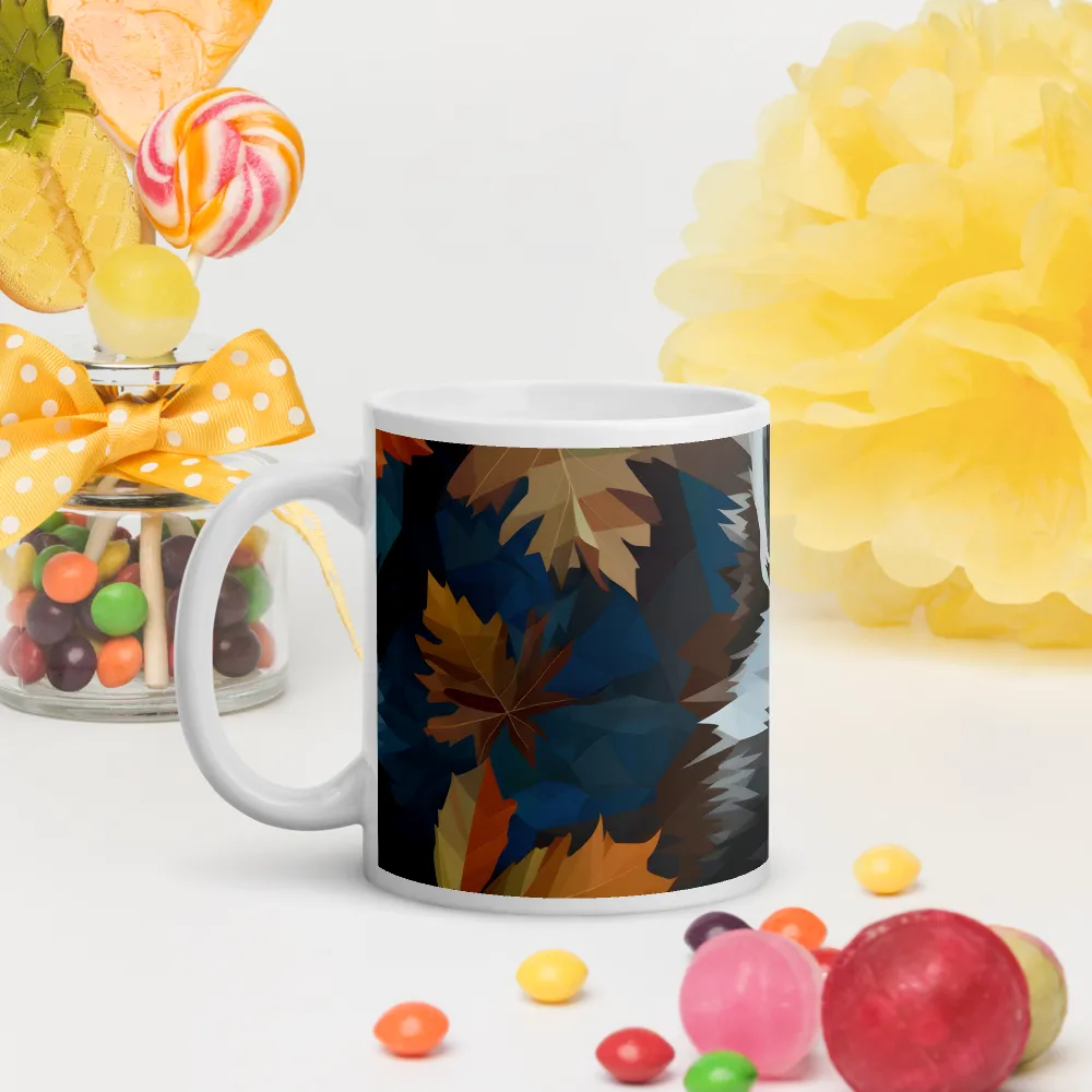 Whispers of Autumn: The Raccoon's Gaze | Mugs | Multiple Sizes & Colors