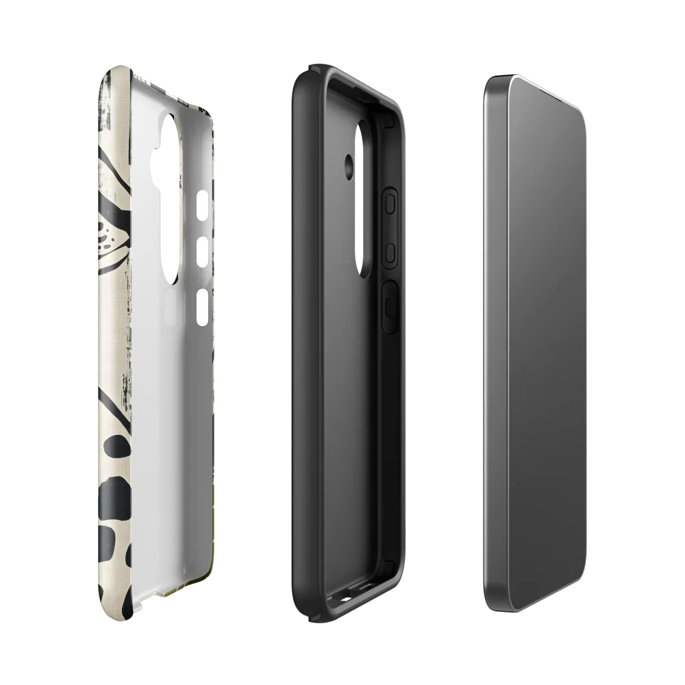 Leopard in Silhouette: A Modern Appeal | Phone Case |  S24 | Tough Case | Glossy