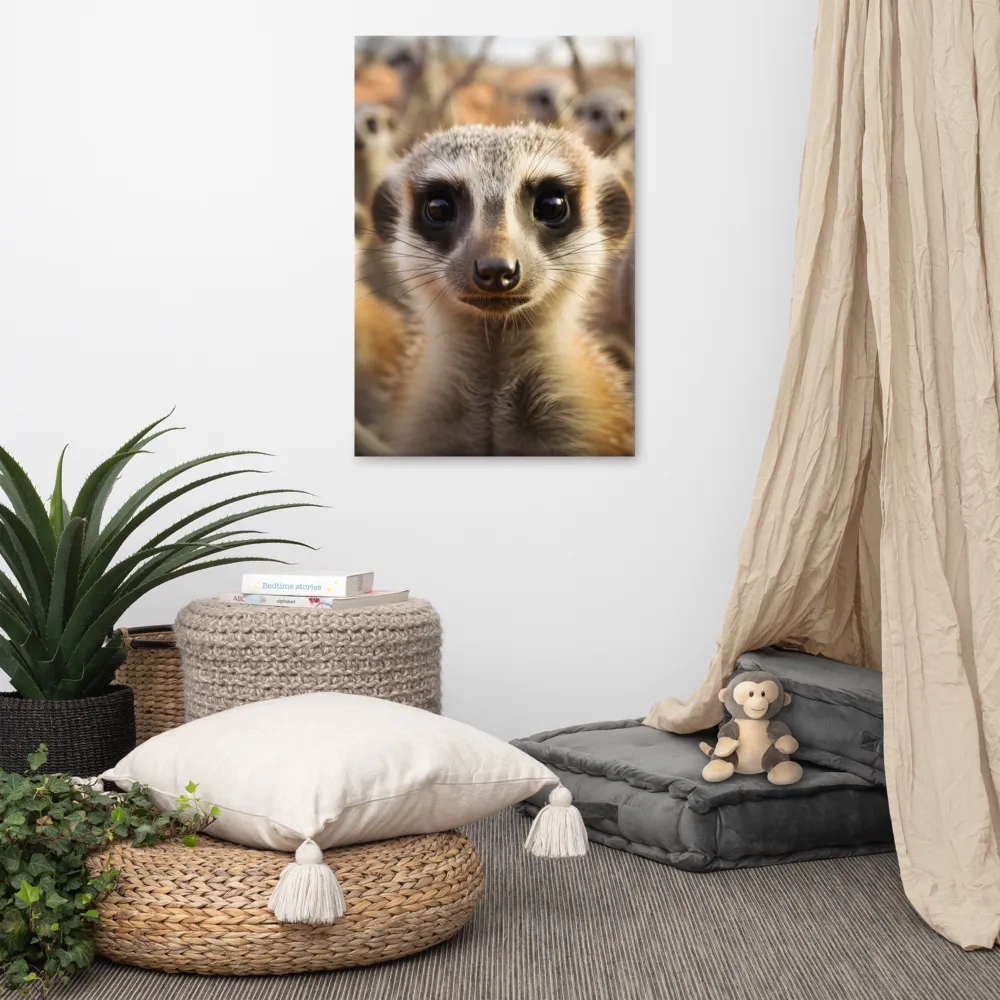 Curious Meerkats in Community | Art Print