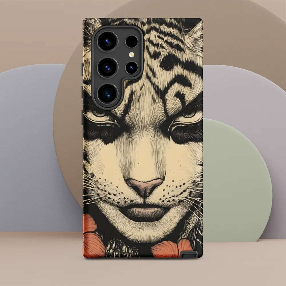 Feline Majesty: The Human-Leopard Connection | Phone Case |  S24 Ultra | Tough Case | Matte