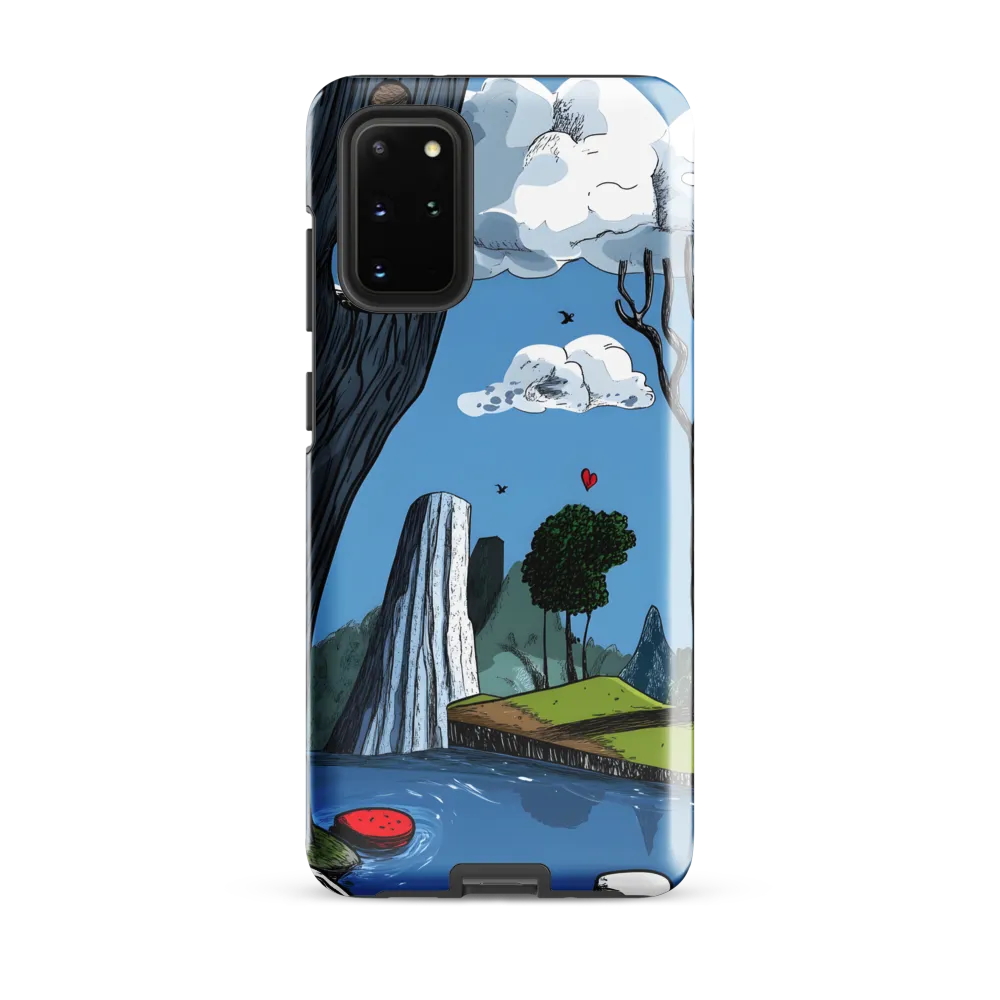 Whimsical Cliffside Reflections