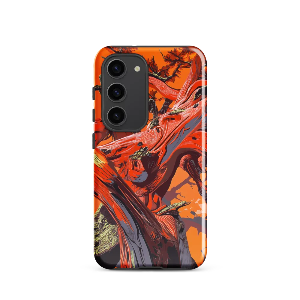 Life in Motion: An Abstract Tree | Phone Case |  S23 | Tough Case | Glossy