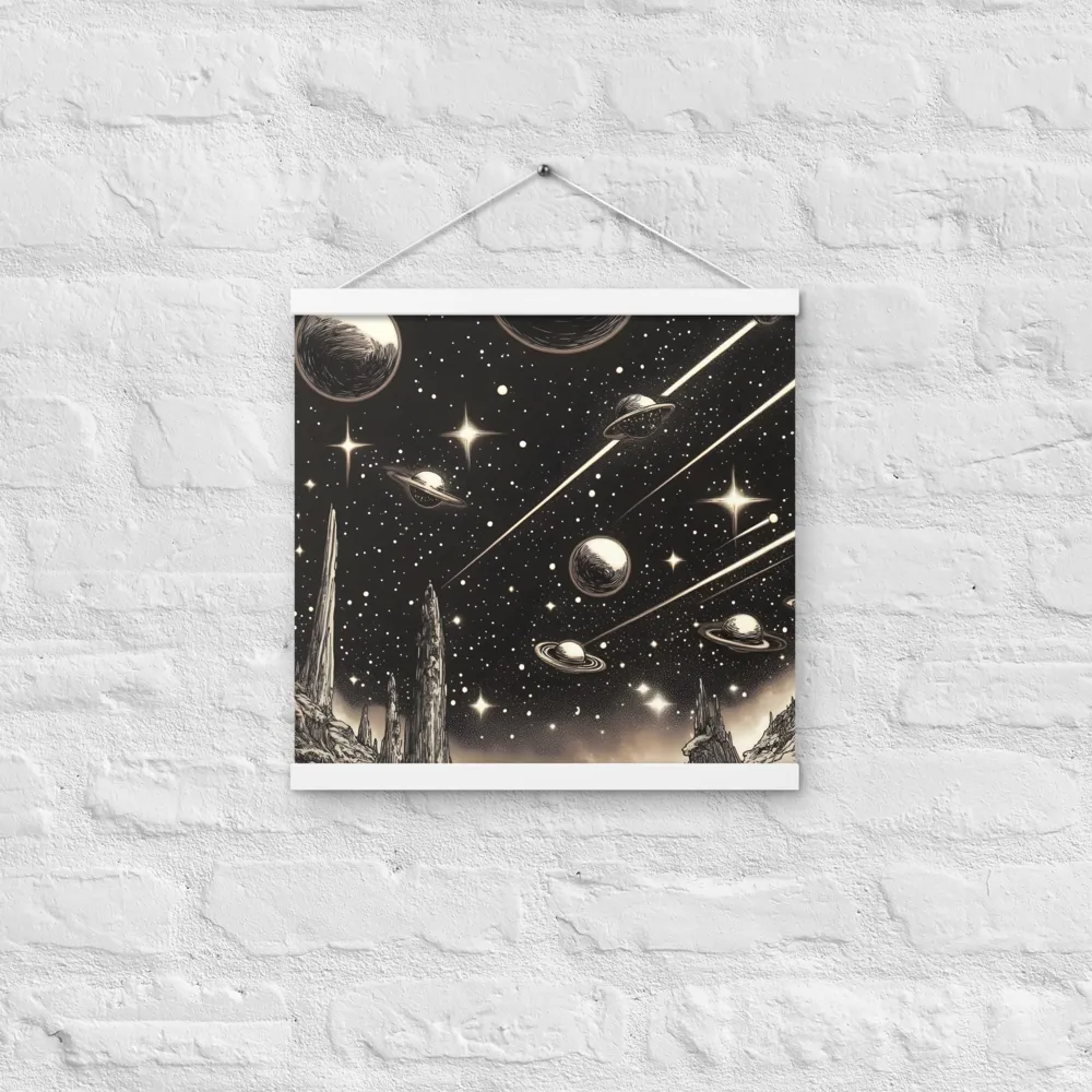 Celestial Reverie | Poster With White Wood Hanger | 16″×16″