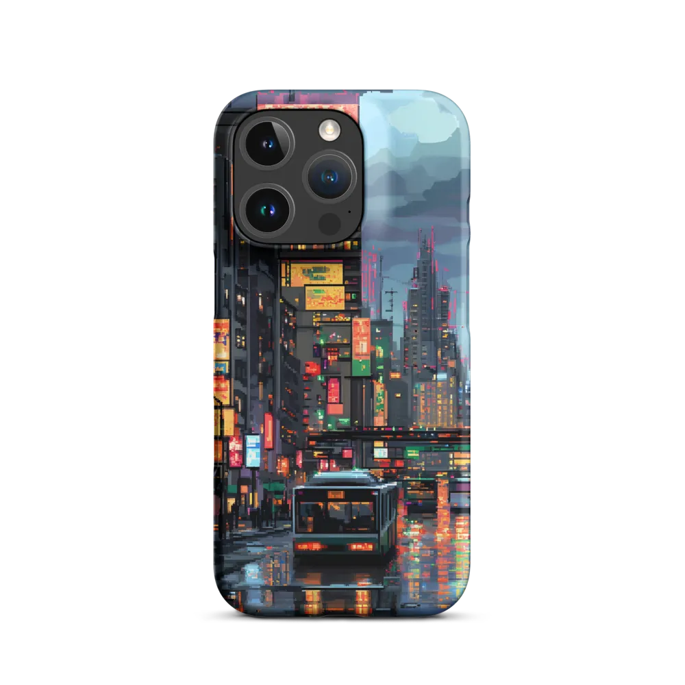 Neon Dreams: A Pixelated Urban Night