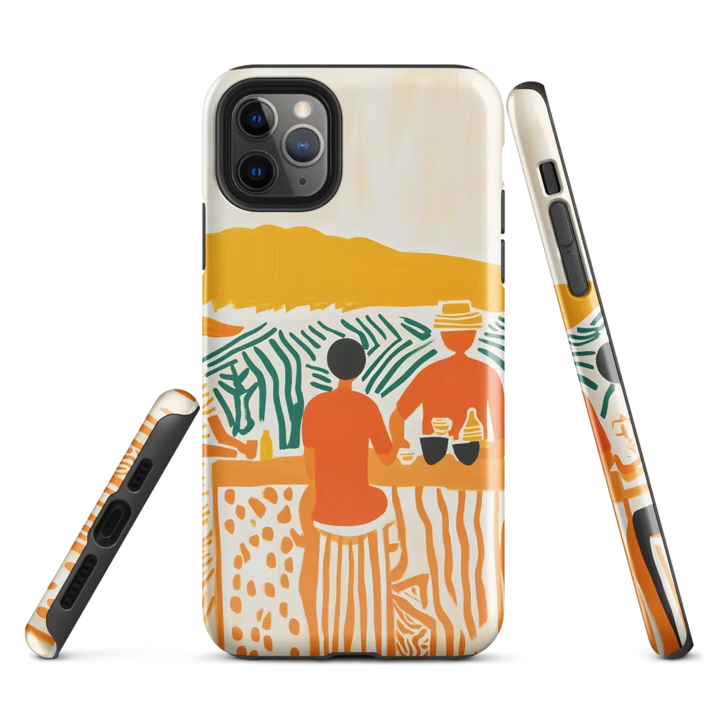 Summer Vibes: Café Conversations | Phone Case |  11 Pro Max | Tough Case | Glossy