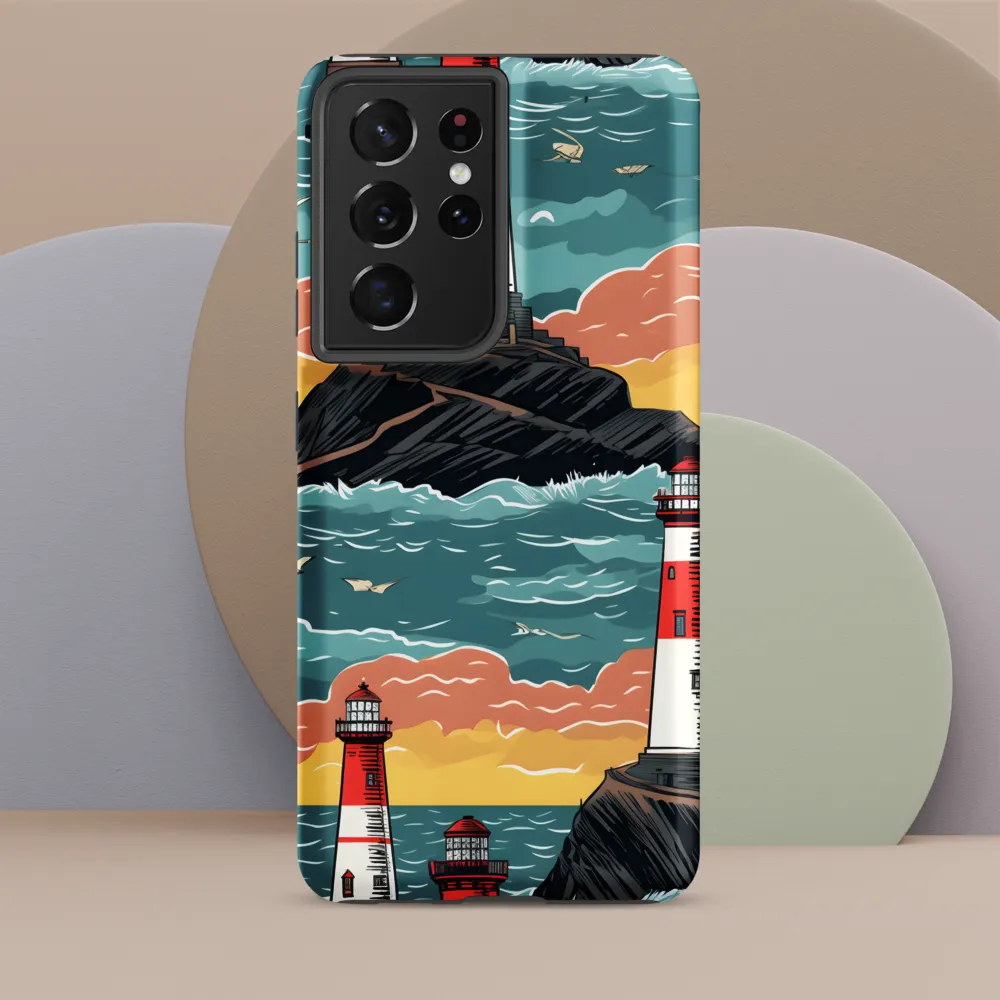Lighthouses in a Whimsical Ocean