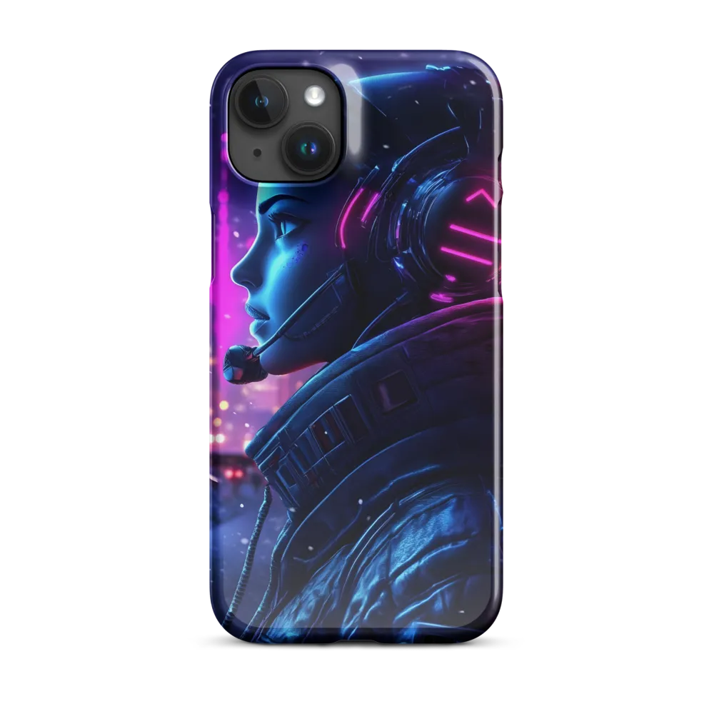 Dystopian Elegance: Cyberpunk Figure in Neon