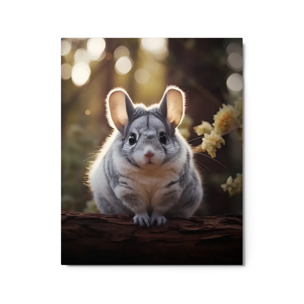 Curious Chinchilla in the Forest