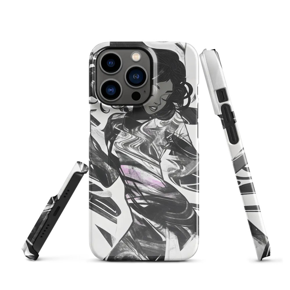 Fluid Grace: The Dance of Shadows | Phone Case |  13 Pro | Snap Case | Glossy