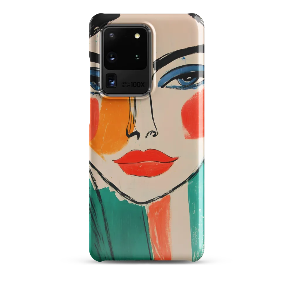 Vivid Portrait of a Modern Muse | Phone Case |  S20 Ultra | Snap Case | Glossy