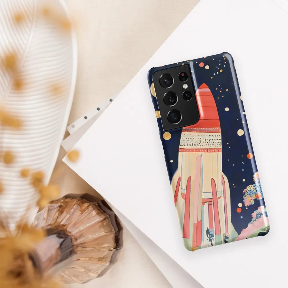 Cosmic Dreams: The Rocket's Journey | Phone Case |  S21 Ultra | Snap Case | Glossy