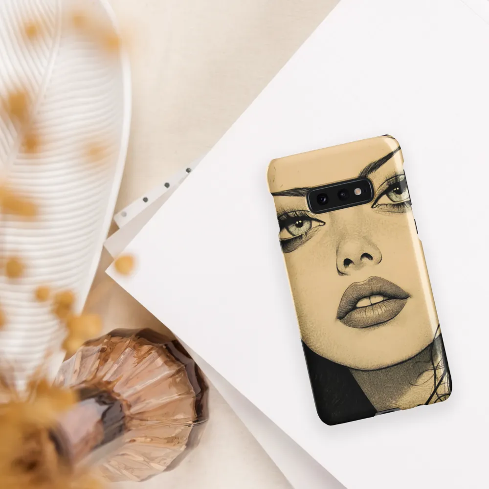 Enigmatic Gaze | Phone Case |  S10e | Snap Case | Matte