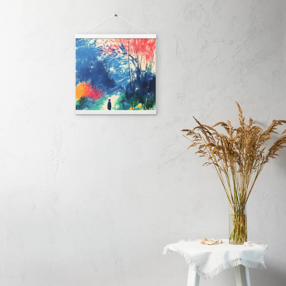 Whispers of Tranquility | Poster With White Wood Hanger | 16″×16″