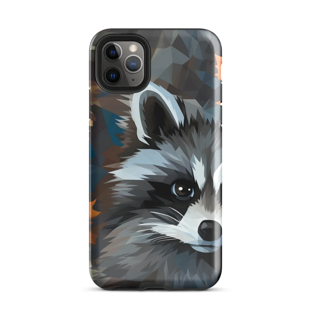 Whispers of Autumn: The Raccoon's Gaze | Phone Case |  11 Pro Max | Tough Case | Glossy